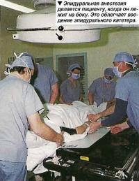 Эпидуральная анестезия делается пациенту, когда он лежит на боку