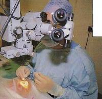 Операция проводится под микроскопом