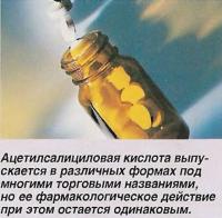 Ацетилсалициловая кислота выпускается в различных формах