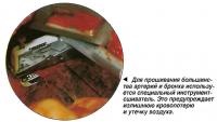Для прошивания большинства артерий и бронха используется специальный инструмент-сшиватель