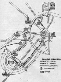 Схема маршрута полумарафона