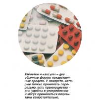 Таблетки и капсулы - две обычные формы лекарственных средств