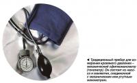 Традиционный прибор для измерения кровяного давления -механический сфигмоманометр (тонометр)