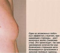 Возможный побочный эффект у мужчин - рост молочных желез (гинекомастия)